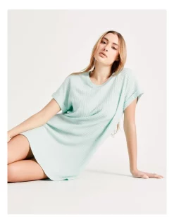 Best Sale 🤩 Chloe & Lola Waffle Short Sleeve Nightie In Mint ⭐ -sleepwear-robes Sales unnamed file 1658