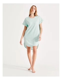Best Sale 🤩 Chloe & Lola Waffle Short Sleeve Nightie In Mint ⭐ -sleepwear-robes Sales unnamed file 1660