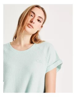 Best Sale 🤩 Chloe & Lola Waffle Short Sleeve Nightie In Mint ⭐ -sleepwear-robes Sales unnamed file 1661