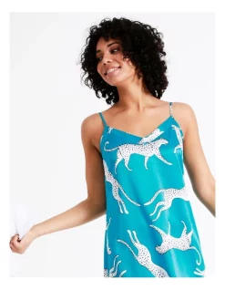 Budget 🎉 Chloe & Lola Satin Chemise In Teal 🔔 -sleepwear-robes Sales unnamed file 1685