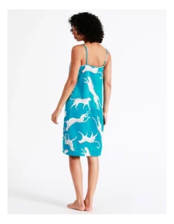 Budget 🎉 Chloe & Lola Satin Chemise In Teal 🔔 -sleepwear-robes Sales unnamed file 1686