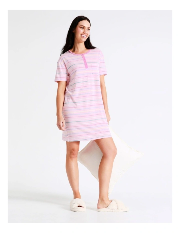 Discount ๐ Soho Raglan Sleeve Nightie In Pink ๐ 3 Discount ๐ Soho Raglan Sleeve Nightie In Pink ๐