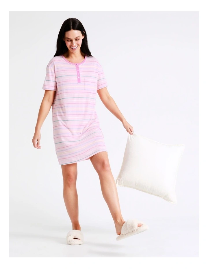 Discount ๐ Soho Raglan Sleeve Nightie In Pink ๐ 7 Discount ๐ Soho Raglan Sleeve Nightie In Pink ๐ - Image 5