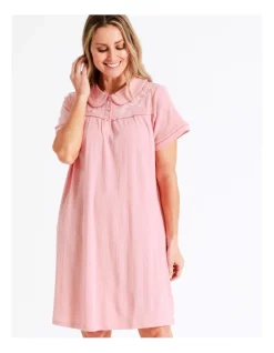 Outlet 🤩 Soho Knit Short Sleeve Nightie In Dusty Pink ✔️ -sleepwear-robes Sales unnamed file 1724