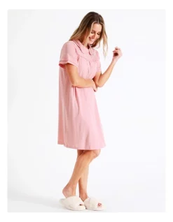 Outlet 🤩 Soho Knit Short Sleeve Nightie In Dusty Pink ✔️ -sleepwear-robes Sales unnamed file 1727