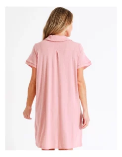 Outlet 🤩 Soho Knit Short Sleeve Nightie In Dusty Pink ✔️ -sleepwear-robes Sales unnamed file 1728