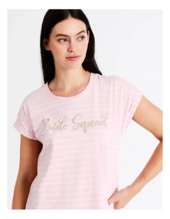 Outlet 😉 Soho Bridal Boxy Short Sleeve Nightie In Pink 😀 -sleepwear-robes Sales unnamed file 1757