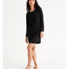 Outlet ✔️ Chloe & Lola Bamboo Long Sleeve Nightie In Black 🛒 -sleepwear-robes Sales unnamed file 1763