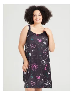 Promo 🌟 Taking Shape Satin Zodiac Lace Nightie In Print 🎉 -sleepwear-robes Sales unnamed file 1781