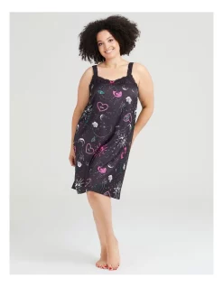 Promo 🌟 Taking Shape Satin Zodiac Lace Nightie In Print 🎉 -sleepwear-robes Sales unnamed file 1782