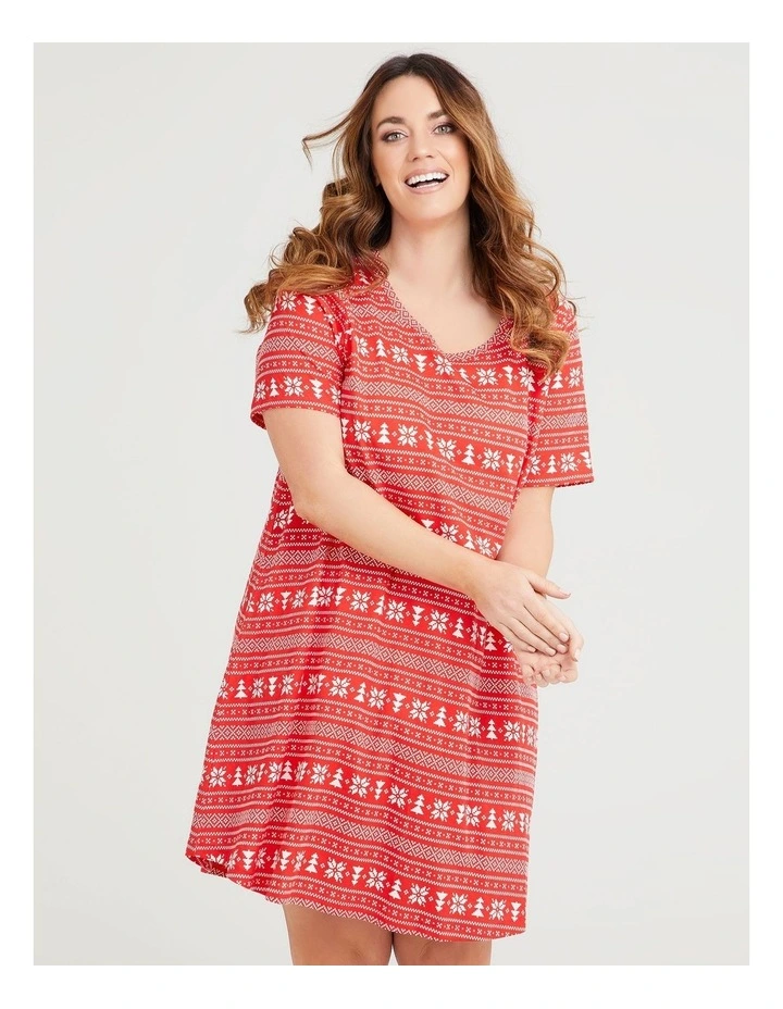 Promo β¨ Taking Shape Cotton π Christmas Fairisle Nightie In Print π― 5 Promo β¨ Taking Shape Cotton π Christmas Fairisle Nightie In Print π― - Image 3