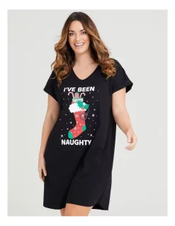 Brand new ๐ Taking Shape Xmas Naughty Nightie In Black ๐