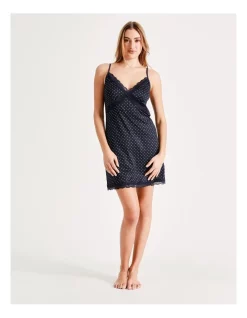 Budget 🥰 Chloe & Lola Slinky Chemise Navy ❤️