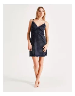 Budget 🥰 Chloe & Lola Slinky Chemise Navy ❤️ -sleepwear-robes Sales unnamed file 1828