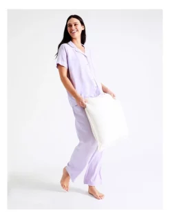 Cheap 💯 Soho Short Sleeve Long PJ Set In Lavender 😉 -sleepwear-robes Sales unnamed file 189