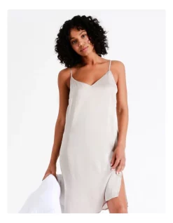 Coupon ⌛ Chloe & Lola 🔨 Hammered Satin Chemise In Champagne 🎁 -sleepwear-robes Sales unnamed file 1891