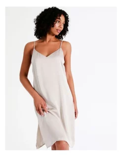 Coupon ⌛ Chloe & Lola 🔨 Hammered Satin Chemise In Champagne 🎁 -sleepwear-robes Sales unnamed file 1896