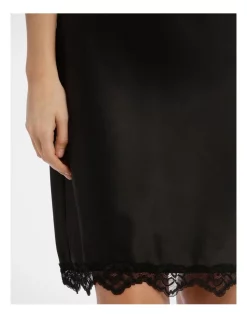 Best Sale 😀 Chloe & Lola Satin Basics Chemise Black 👍 -sleepwear-robes Sales unnamed file 1899