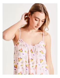 Best deal 😉 Bambi Gingham Woven Chemise Nightie In Multi Pink ✨