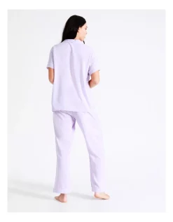 Cheap 💯 Soho Short Sleeve Long PJ Set In Lavender 😉 -sleepwear-robes Sales unnamed file 192