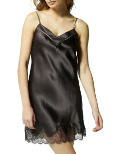 Best deal 🎁 Simone Perele Nocturne Chemise In Charcoal ✔️ -sleepwear-robes Sales unnamed file 1943