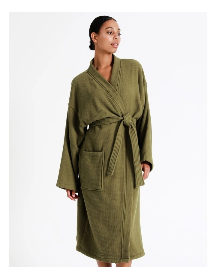 Top 10 💯 Australian House & Garden Waffle Bath Robe Khaki ✨ 4 Top 10 💯 Australian House & Garden Waffle Bath Robe Khaki ✨ - Image 2