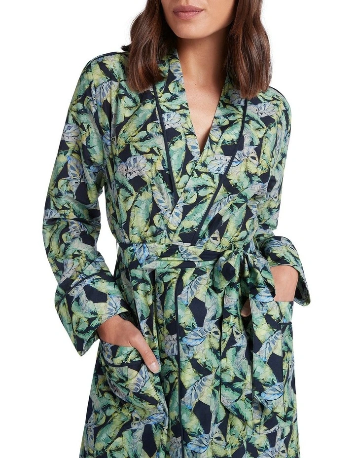 Brand new ⭐ David Lawrence Heloise Silk Cotton Robe In Midnight Multi 😉 6 Brand new ⭐ David Lawrence Heloise Silk Cotton Robe In Midnight Multi 😉 - Image 4