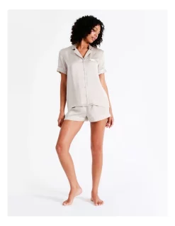 Coupon 😍 Chloe & Lola 🔨 Hammered Satin Short Sleeve PJ Set In Champagne 😀 -sleepwear-robes Sales unnamed file 2