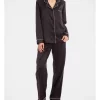 Cheapest ⭐ Chloe & Lola Basics Long Sleeve Satin Pyjamas Set Black ⌛ -sleepwear-robes Sales unnamed file 204