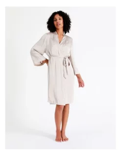 Promo 😍 Chloe & Lola 🔨 Hammered Satin Robe In Champagne 😍 -sleepwear-robes Sales unnamed file 2041