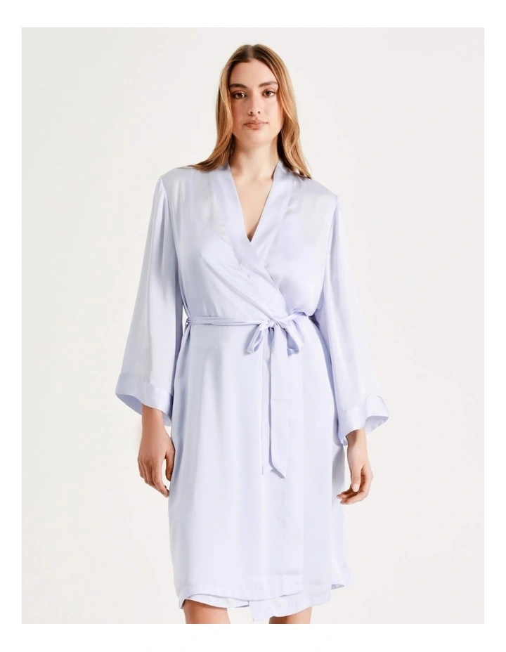 Brand new โ๏ธ Chloe & Lola ๐จ Hammered Satin Robe In Blue ๐ 5 Brand new โ๏ธ Chloe & Lola ๐จ Hammered Satin Robe In Blue ๐ - Image 3