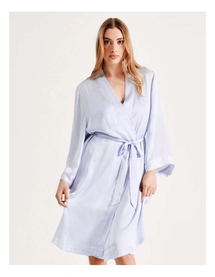 Brand new โ๏ธ Chloe & Lola ๐จ Hammered Satin Robe In Blue ๐ 7 Brand new โ๏ธ Chloe & Lola ๐จ Hammered Satin Robe In Blue ๐ - Image 5