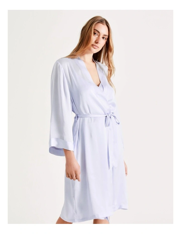 Brand new โ๏ธ Chloe & Lola ๐จ Hammered Satin Robe In Blue ๐ 8 Brand new โ๏ธ Chloe & Lola ๐จ Hammered Satin Robe In Blue ๐ - Image 6