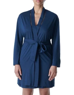 Discount 😉 Simone Perele Brume Kimono Robe In Astral Blue 😀
