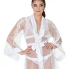 Flash Sale 😉 Pleasure State Phoebe Robe In Bright White 🛒 -sleepwear-robes Sales unnamed file 2082