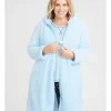 Cheapest 👏 Taking Shape Cosy Zip Hooded 👗 Dressing Gown In Dreamy Blue 👏 -sleepwear-robes Sales unnamed file 2106