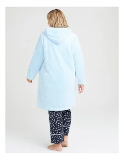 Cheapest 👏 Taking Shape Cosy Zip Hooded 👗 Dressing Gown In Dreamy Blue 👏 -sleepwear-robes Sales unnamed file 2107