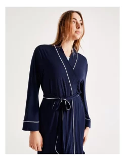 Hot Sale 👍 Chloe & Lola Bamboo Robe In Navy 🔥 -sleepwear-robes Sales unnamed file 2112