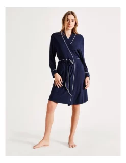 Hot Sale 👍 Chloe & Lola Bamboo Robe In Navy 🔥 -sleepwear-robes Sales unnamed file 2113