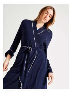 Hot Sale 👍 Chloe & Lola Bamboo Robe In Navy 🔥 -sleepwear-robes Sales unnamed file 2115