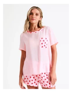 Coupon ❤️ Chloe & Lola Satin Short PJ Set In Pink 👏 -sleepwear-robes Sales unnamed file 216