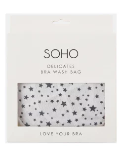 Deals 😉 Soho Stars Bra Washbag In White/Navy 👏