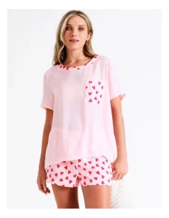 Coupon ❤️ Chloe & Lola Satin Short PJ Set In Pink 👏 -sleepwear-robes Sales unnamed file 218