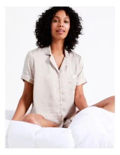 Coupon π Chloe & Lola π¨ Hammered Satin Short Sleeve PJ Set In Champagne π