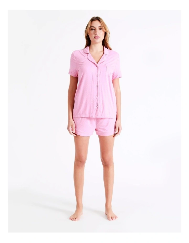 Coupon 😍 Chloe & Lola Bamboo Short Sleeve Short PJ Set In Pink 💯 5 Coupon 😍 Chloe & Lola Bamboo Short Sleeve Short PJ Set In Pink 💯 - Image 3