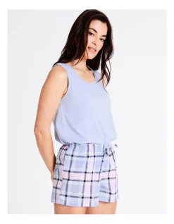 Hot Sale 💯 Soho Organic Cotton Woven Shortie In Blue ✨