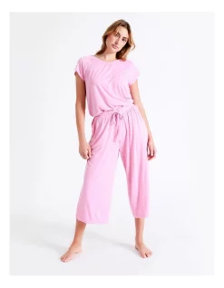Discount 😉 Chloe & Lola Bamboo 3/4 PJ Pant In Pink ⌛ -sleepwear-robes Sales unnamed file 300