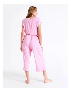 Discount 😉 Chloe & Lola Bamboo 3/4 PJ Pant In Pink ⌛ -sleepwear-robes Sales unnamed file 301
