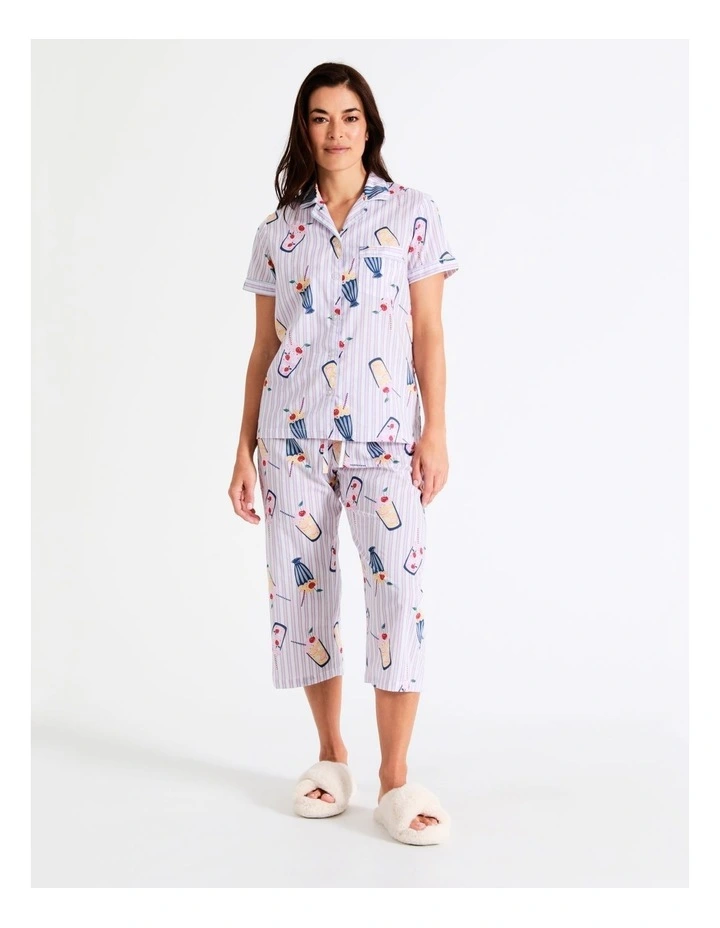 Discount π Soho Organic Cotton 3/4 PJ Set In Blues π€© 3 Discount π Soho Organic Cotton 3/4 PJ Set In Blues π€©