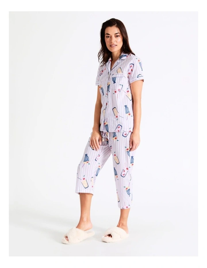 Discount π Soho Organic Cotton 3/4 PJ Set In Blues π€© 4 Discount π Soho Organic Cotton 3/4 PJ Set In Blues π€© - Image 2